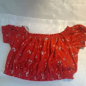 H&M Floral Summer Crop Top